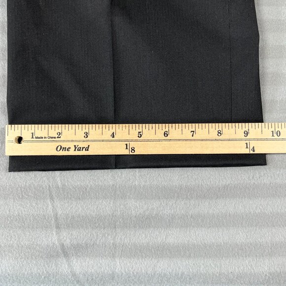 Ermenegildo Zegna Pants Mens Size 34 Black Wool Blend Career Designer Preppy - Picture 12 of 13